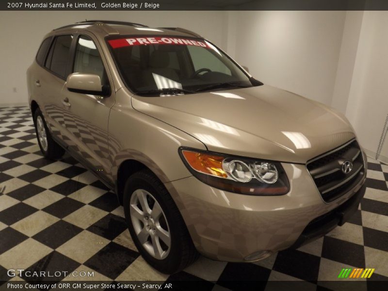 Golden Beige / Beige 2007 Hyundai Santa Fe Limited