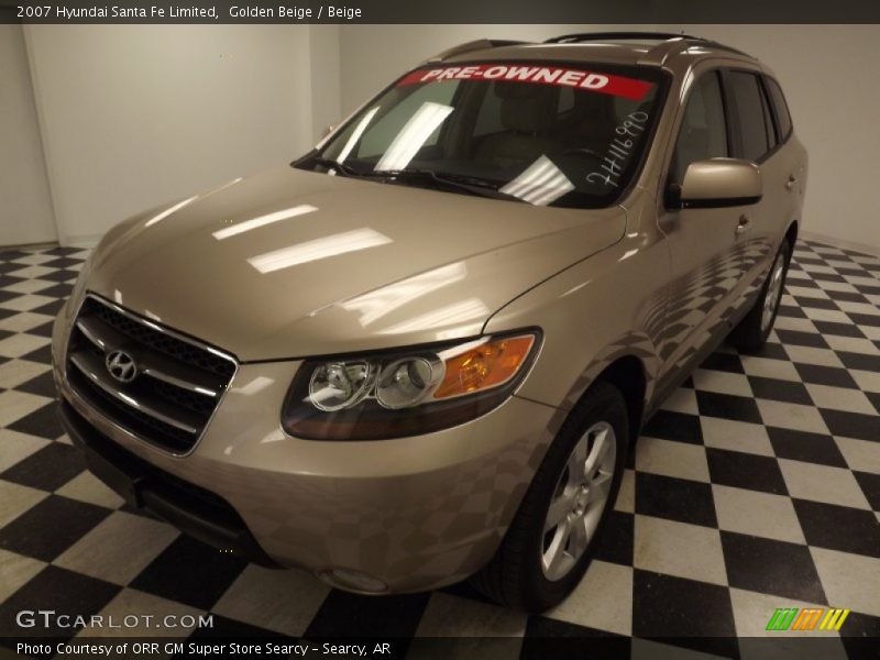 Golden Beige / Beige 2007 Hyundai Santa Fe Limited
