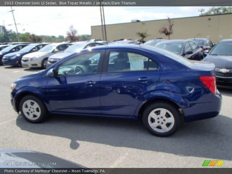 Blue Topaz Metallic / Jet Black/Dark Titanium 2013 Chevrolet Sonic LS Sedan