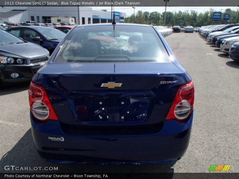 Blue Topaz Metallic / Jet Black/Dark Titanium 2013 Chevrolet Sonic LS Sedan