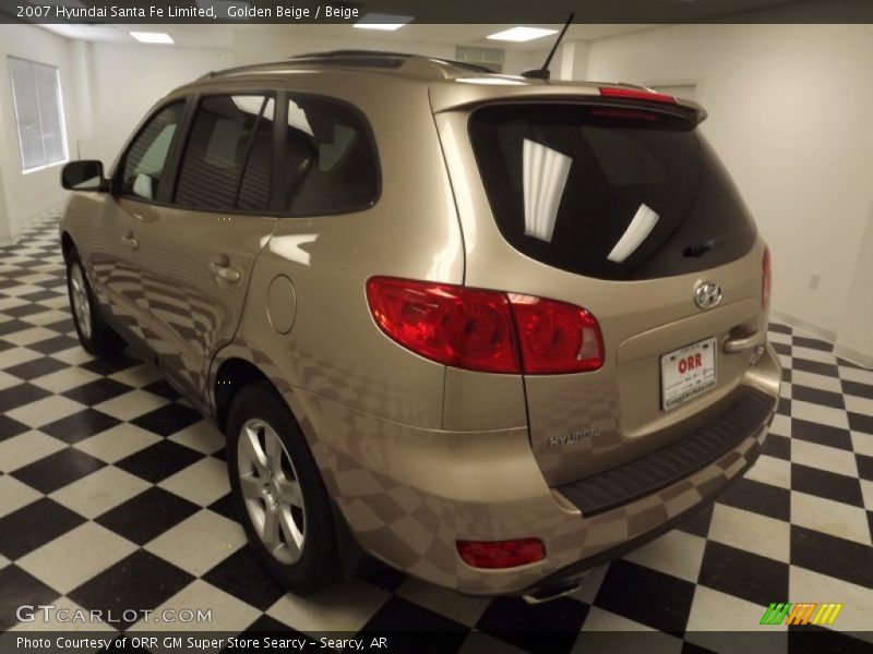 Golden Beige / Beige 2007 Hyundai Santa Fe Limited