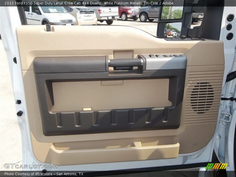 White Platinum Metallic Tri-Coat / Adobe 2013 Ford F350 Super Duty Lariat Crew Cab 4x4 Dually