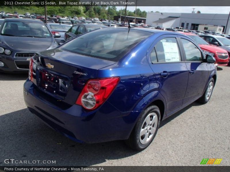 Blue Topaz Metallic / Jet Black/Dark Titanium 2013 Chevrolet Sonic LS Sedan
