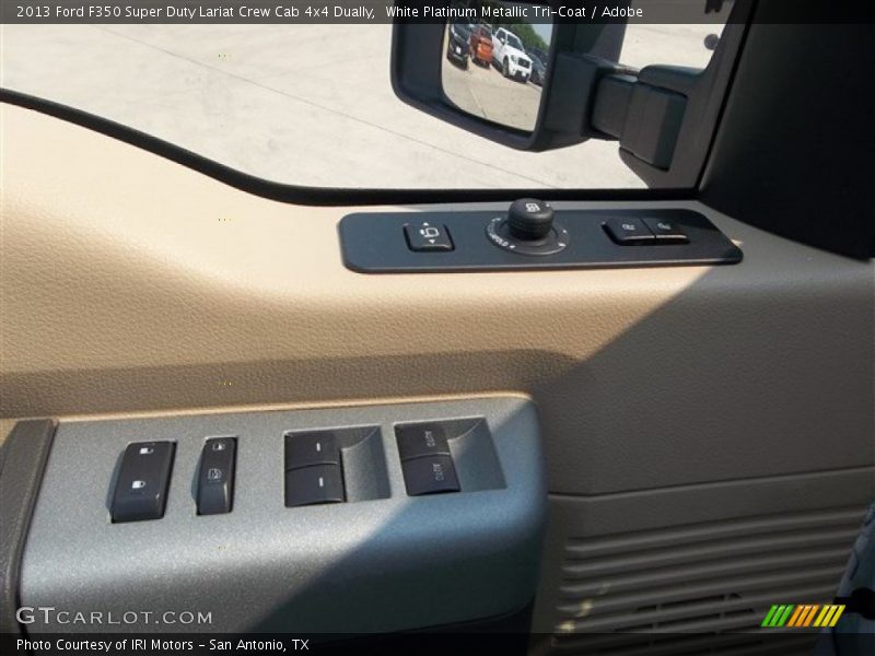 White Platinum Metallic Tri-Coat / Adobe 2013 Ford F350 Super Duty Lariat Crew Cab 4x4 Dually