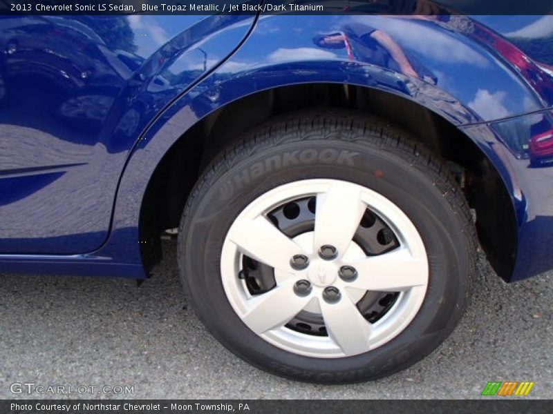 Blue Topaz Metallic / Jet Black/Dark Titanium 2013 Chevrolet Sonic LS Sedan
