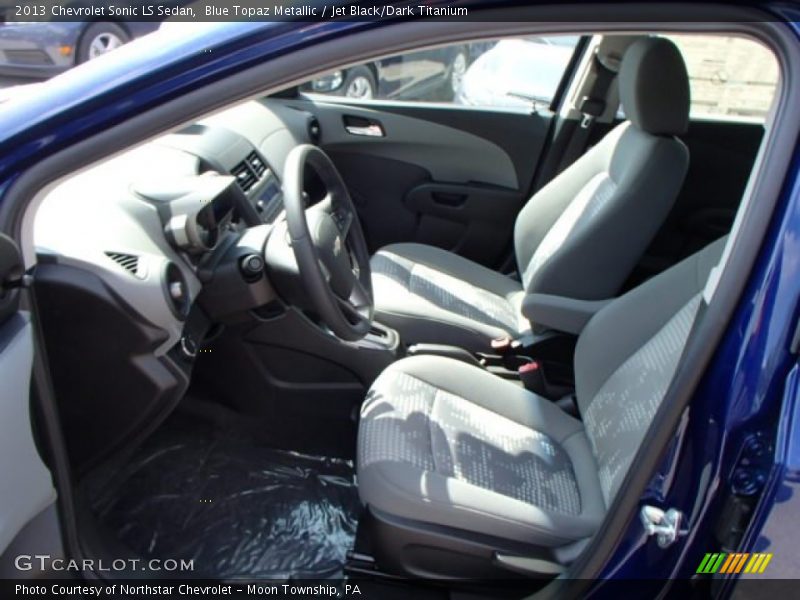 Blue Topaz Metallic / Jet Black/Dark Titanium 2013 Chevrolet Sonic LS Sedan