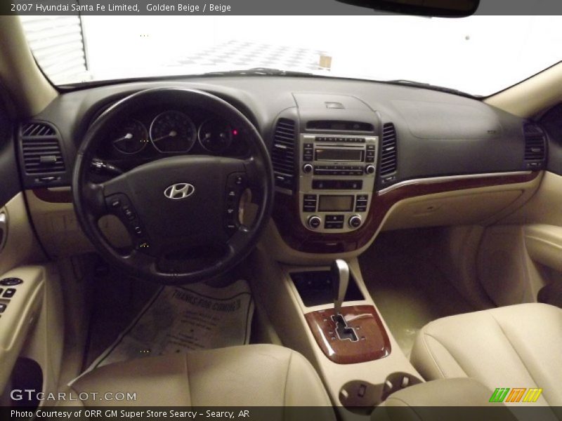 Golden Beige / Beige 2007 Hyundai Santa Fe Limited