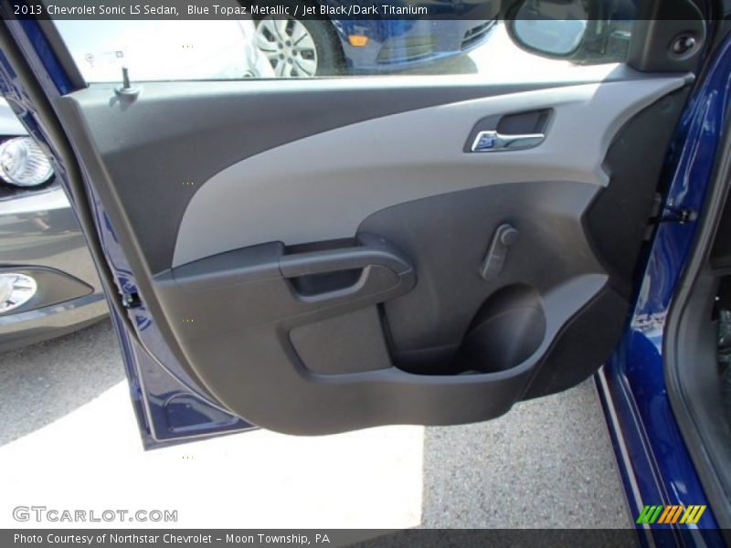 Blue Topaz Metallic / Jet Black/Dark Titanium 2013 Chevrolet Sonic LS Sedan