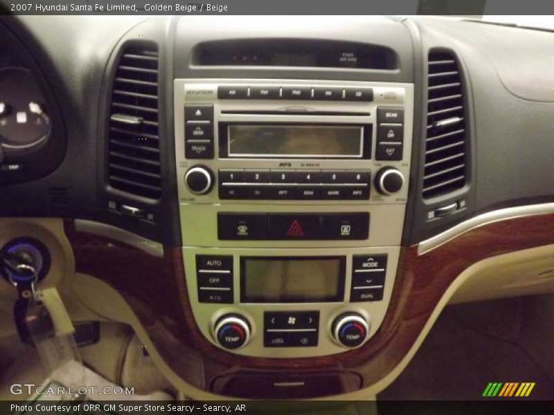 Golden Beige / Beige 2007 Hyundai Santa Fe Limited