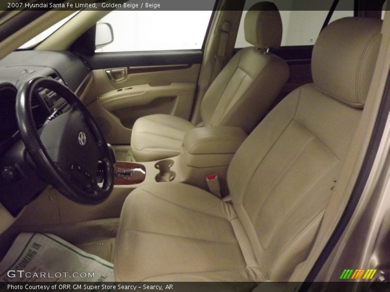 Golden Beige / Beige 2007 Hyundai Santa Fe Limited