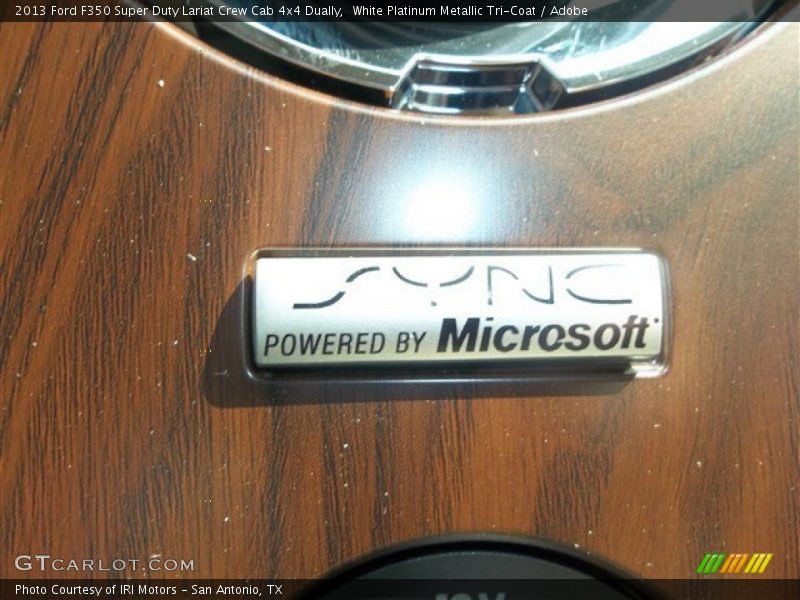 White Platinum Metallic Tri-Coat / Adobe 2013 Ford F350 Super Duty Lariat Crew Cab 4x4 Dually
