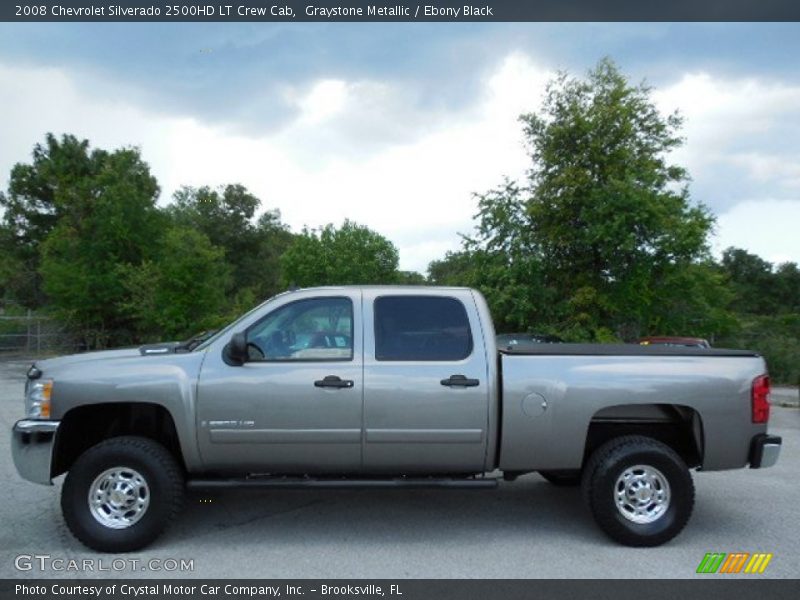 Graystone Metallic / Ebony Black 2008 Chevrolet Silverado 2500HD LT Crew Cab