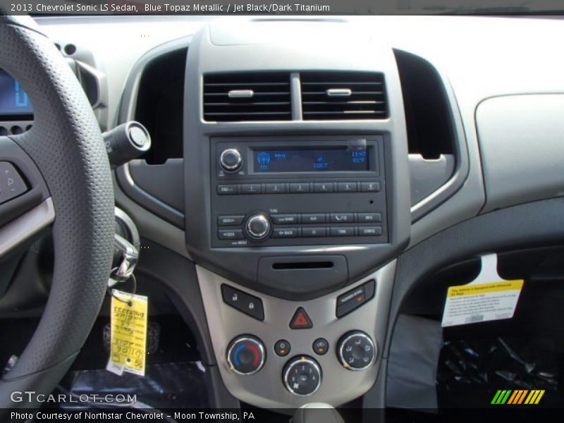Blue Topaz Metallic / Jet Black/Dark Titanium 2013 Chevrolet Sonic LS Sedan