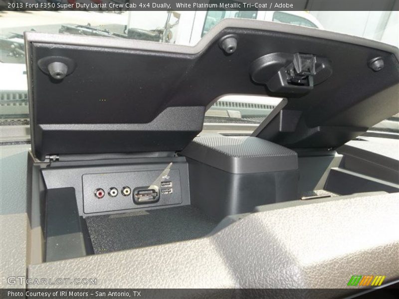 White Platinum Metallic Tri-Coat / Adobe 2013 Ford F350 Super Duty Lariat Crew Cab 4x4 Dually