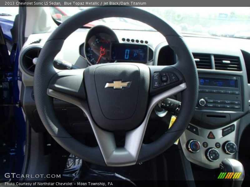 Blue Topaz Metallic / Jet Black/Dark Titanium 2013 Chevrolet Sonic LS Sedan