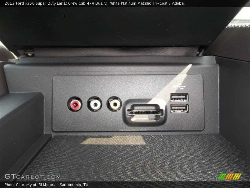 White Platinum Metallic Tri-Coat / Adobe 2013 Ford F350 Super Duty Lariat Crew Cab 4x4 Dually