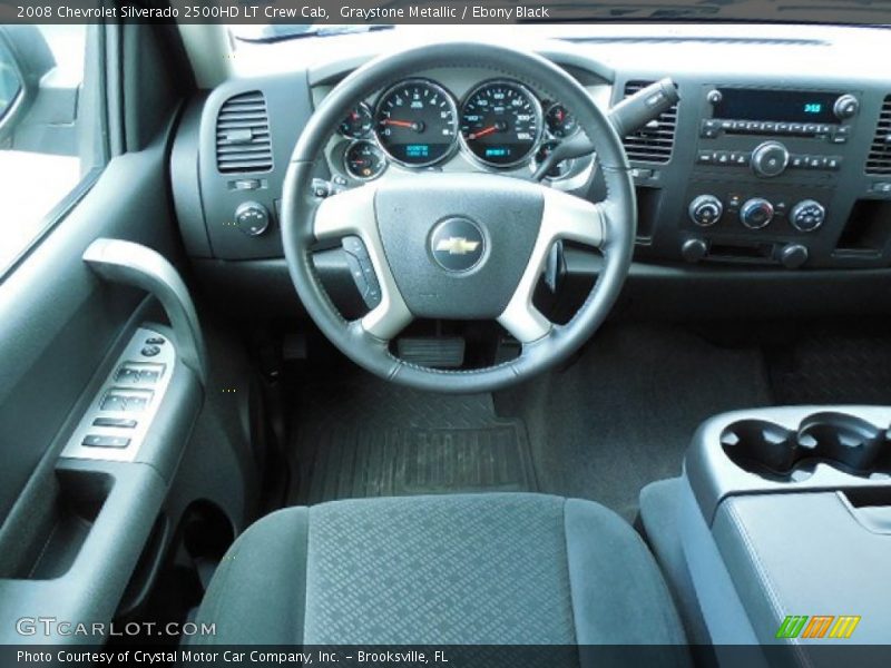 Graystone Metallic / Ebony Black 2008 Chevrolet Silverado 2500HD LT Crew Cab
