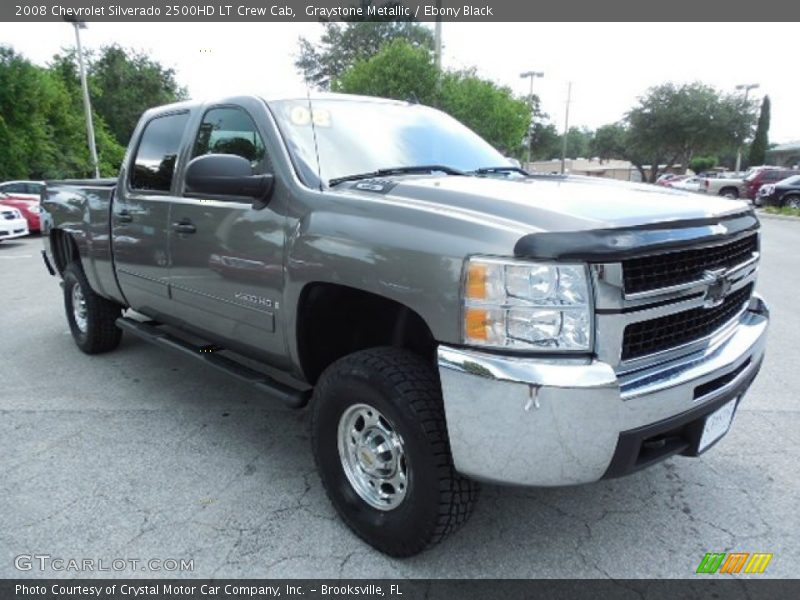 Graystone Metallic / Ebony Black 2008 Chevrolet Silverado 2500HD LT Crew Cab