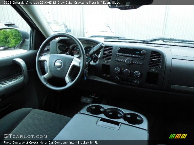 Graystone Metallic / Ebony Black 2008 Chevrolet Silverado 2500HD LT Crew Cab