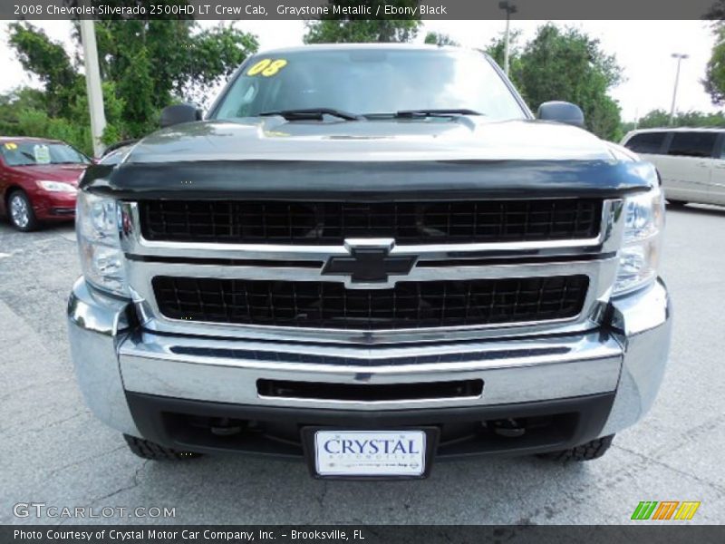 Graystone Metallic / Ebony Black 2008 Chevrolet Silverado 2500HD LT Crew Cab