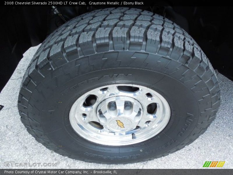 Graystone Metallic / Ebony Black 2008 Chevrolet Silverado 2500HD LT Crew Cab