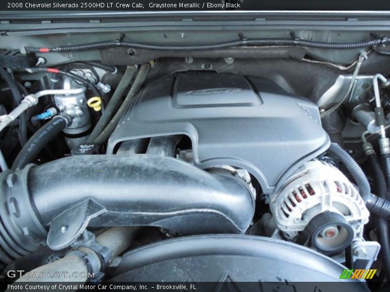 Graystone Metallic / Ebony Black 2008 Chevrolet Silverado 2500HD LT Crew Cab