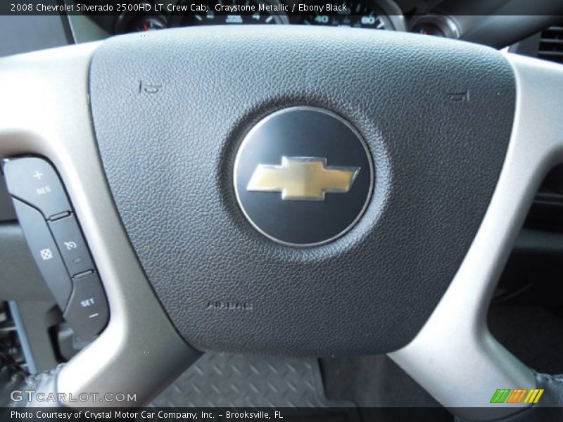 Graystone Metallic / Ebony Black 2008 Chevrolet Silverado 2500HD LT Crew Cab