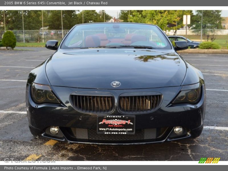 Jet Black / Chateau Red 2005 BMW 6 Series 645i Convertible