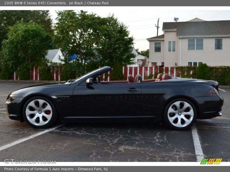 Jet Black / Chateau Red 2005 BMW 6 Series 645i Convertible