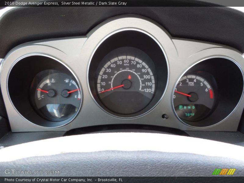 Silver Steel Metallic / Dark Slate Gray 2010 Dodge Avenger Express