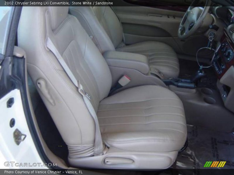 Stone White / Sandstone 2002 Chrysler Sebring LXi Convertible