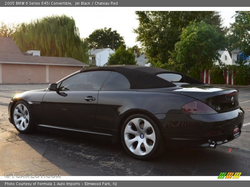 Jet Black / Chateau Red 2005 BMW 6 Series 645i Convertible