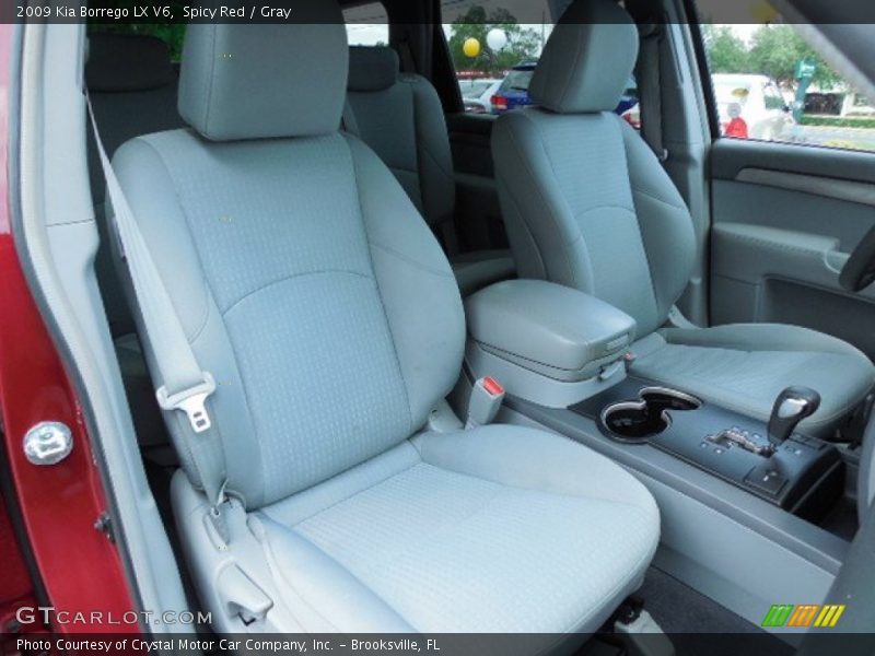 Spicy Red / Gray 2009 Kia Borrego LX V6