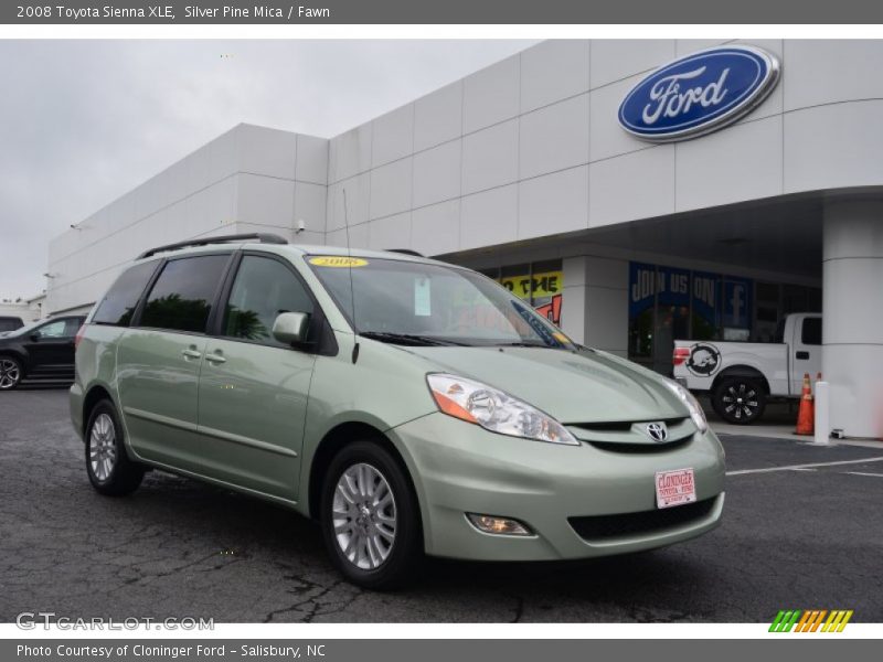 Silver Pine Mica / Fawn 2008 Toyota Sienna XLE