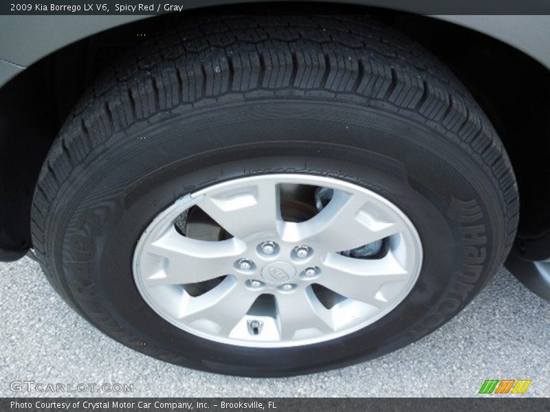 Spicy Red / Gray 2009 Kia Borrego LX V6