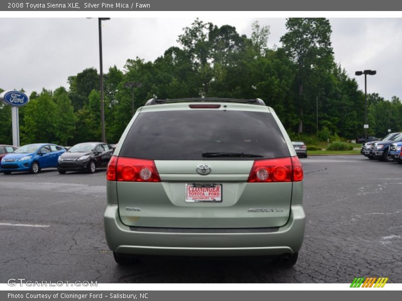 Silver Pine Mica / Fawn 2008 Toyota Sienna XLE