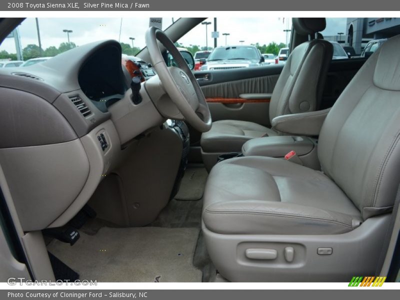 Silver Pine Mica / Fawn 2008 Toyota Sienna XLE