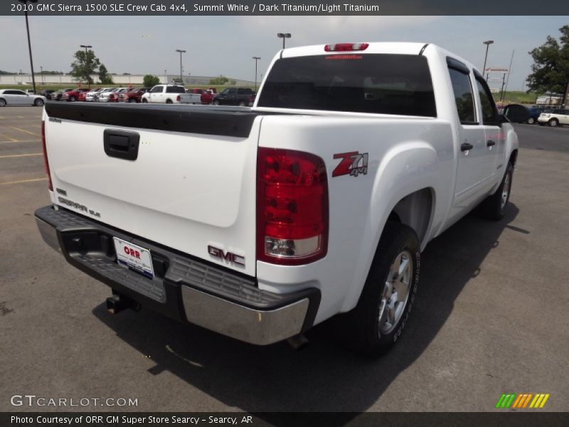 Summit White / Dark Titanium/Light Titanium 2010 GMC Sierra 1500 SLE Crew Cab 4x4
