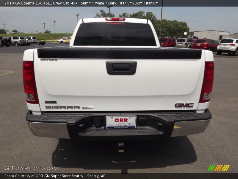 Summit White / Dark Titanium/Light Titanium 2010 GMC Sierra 1500 SLE Crew Cab 4x4