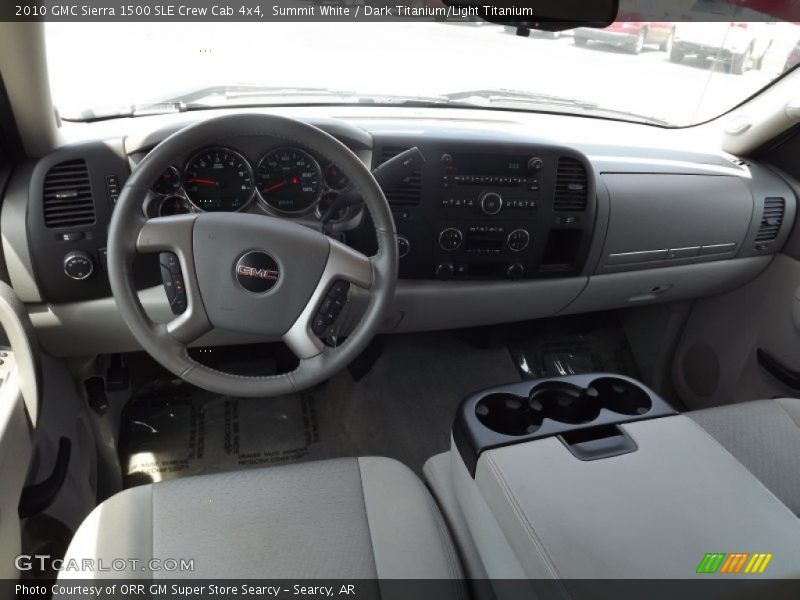 Summit White / Dark Titanium/Light Titanium 2010 GMC Sierra 1500 SLE Crew Cab 4x4