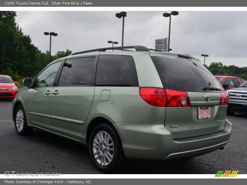 Silver Pine Mica / Fawn 2008 Toyota Sienna XLE