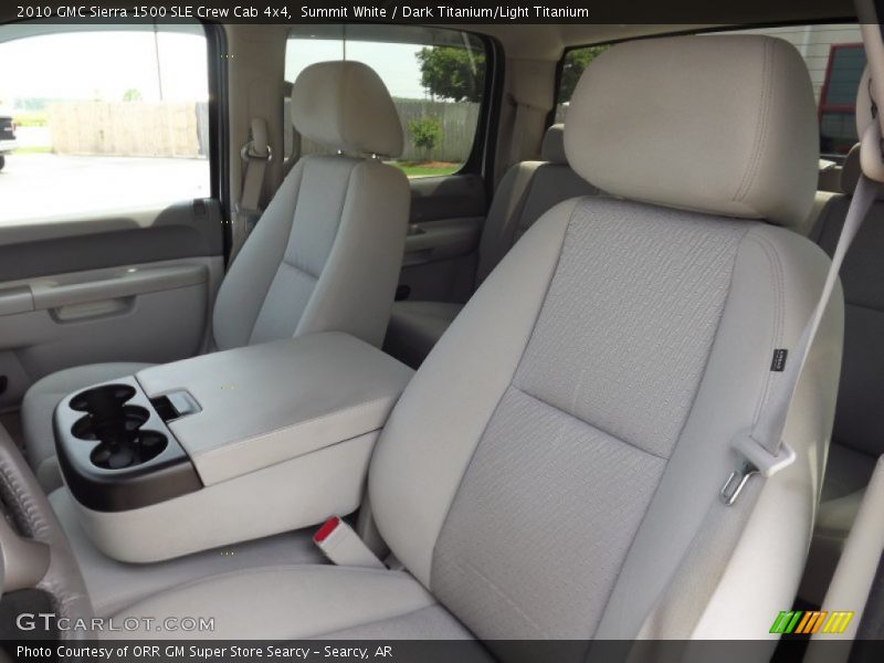 Summit White / Dark Titanium/Light Titanium 2010 GMC Sierra 1500 SLE Crew Cab 4x4