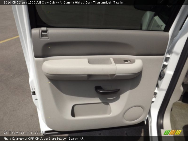Summit White / Dark Titanium/Light Titanium 2010 GMC Sierra 1500 SLE Crew Cab 4x4
