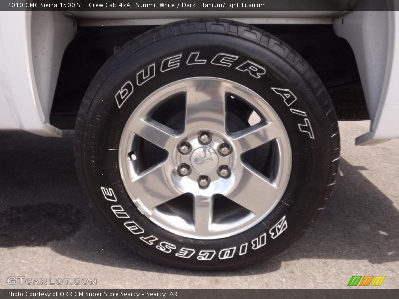 Summit White / Dark Titanium/Light Titanium 2010 GMC Sierra 1500 SLE Crew Cab 4x4