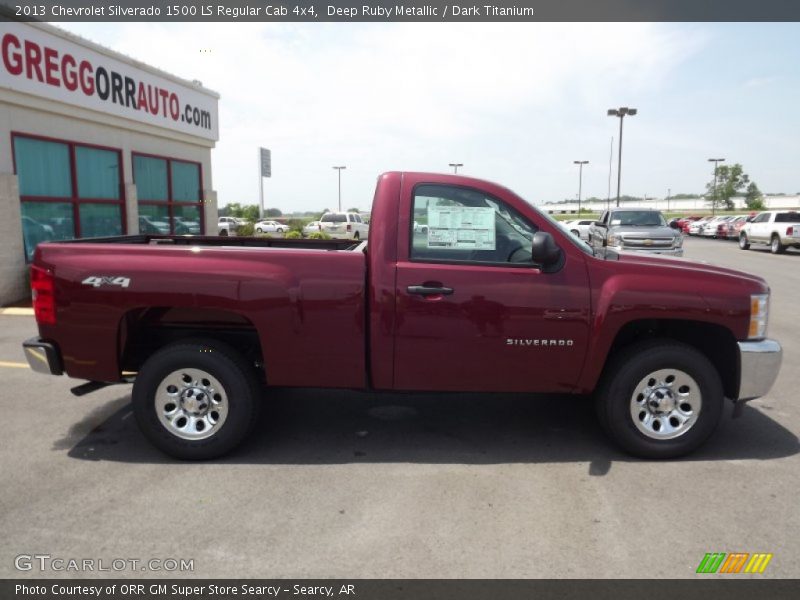 Deep Ruby Metallic / Dark Titanium 2013 Chevrolet Silverado 1500 LS Regular Cab 4x4