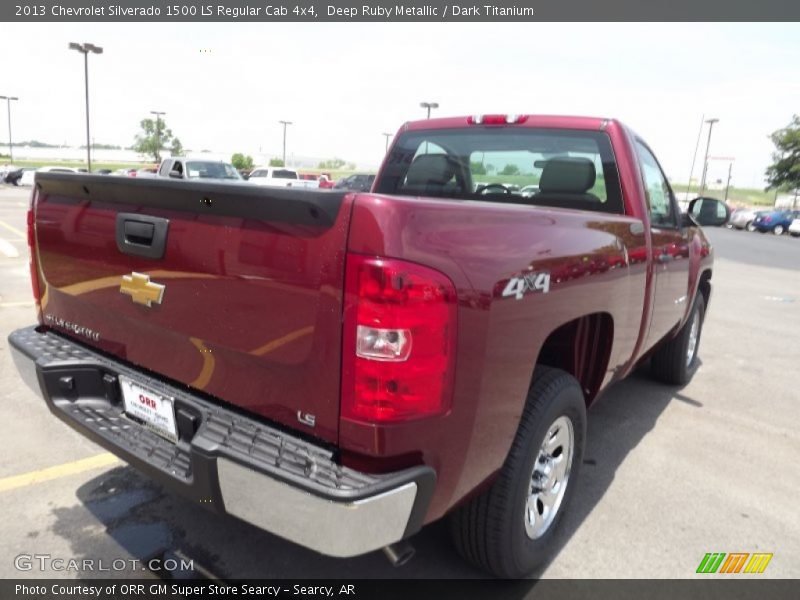 Deep Ruby Metallic / Dark Titanium 2013 Chevrolet Silverado 1500 LS Regular Cab 4x4