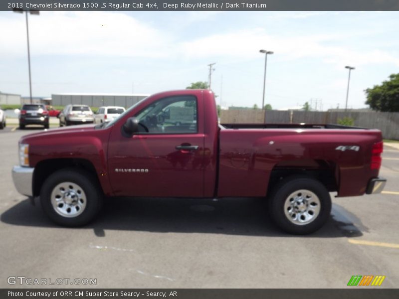 Deep Ruby Metallic / Dark Titanium 2013 Chevrolet Silverado 1500 LS Regular Cab 4x4