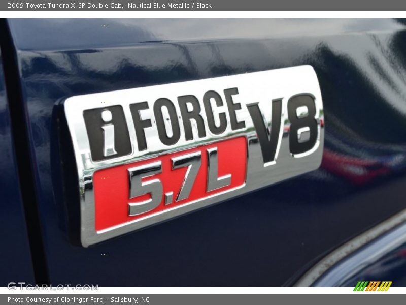 Nautical Blue Metallic / Black 2009 Toyota Tundra X-SP Double Cab