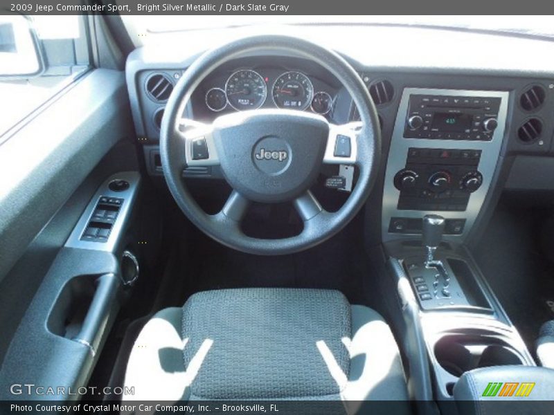 Bright Silver Metallic / Dark Slate Gray 2009 Jeep Commander Sport