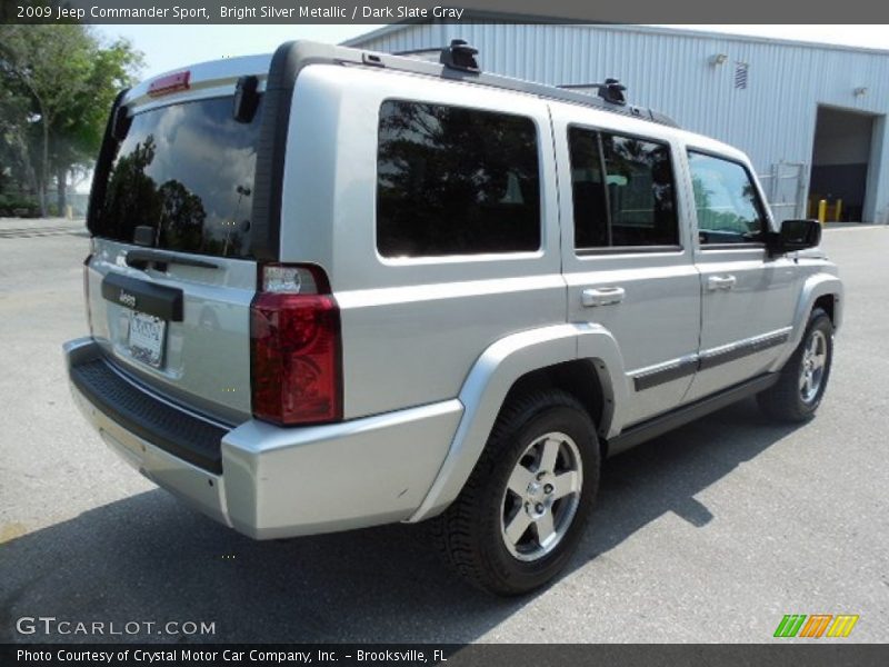 Bright Silver Metallic / Dark Slate Gray 2009 Jeep Commander Sport